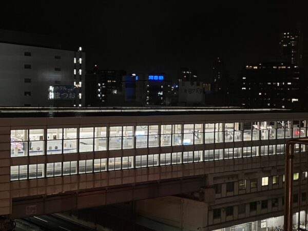 夜の広島駅