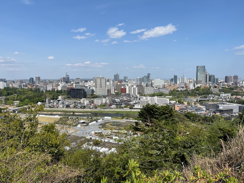 仙台駅側の眺望