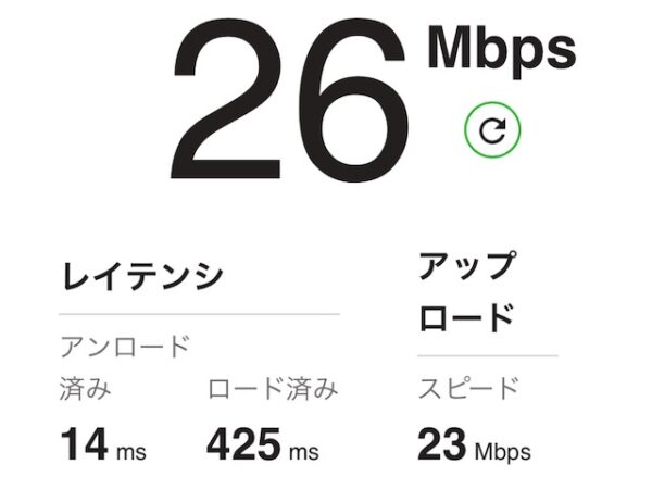 Wi-Fiスピード