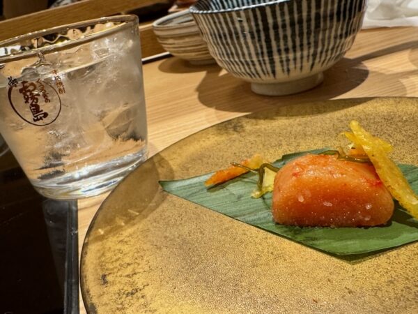 明太子と焼酎