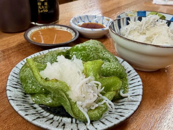 ピーマンしらすおろし