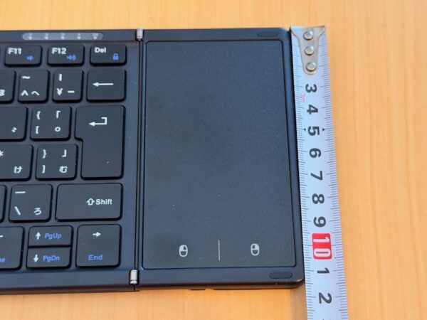 タッチパッド部分