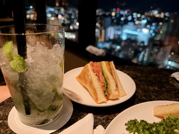the bar