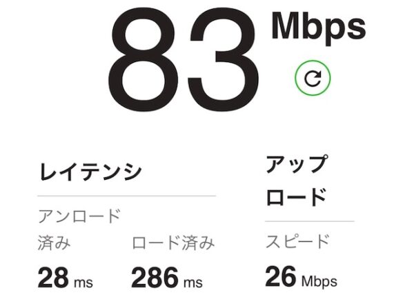 Wi-Fiスピード
