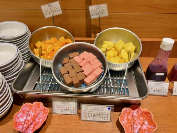 朝食ビュッフェ